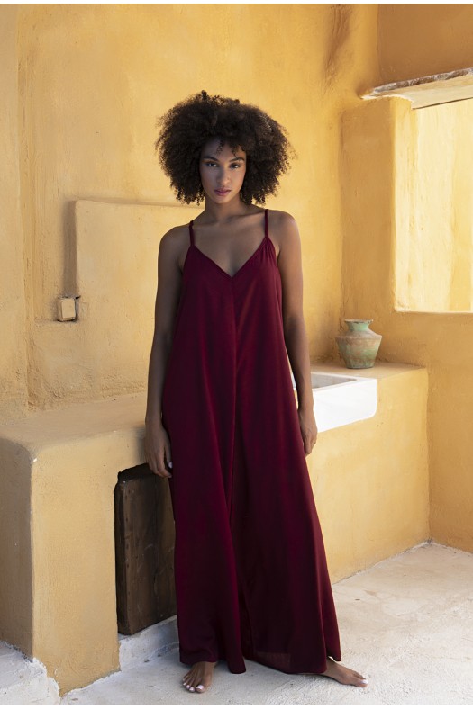 JUMPSUIT PLAINCOLOR LONG IND/SIA